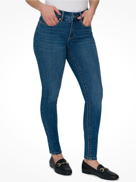 Seven7 Denim - Seven7 Women SZ 8 Alaska Blue Medium Wash Tummy Less High Rise Skinny Jeans NWT